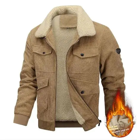 Men's Lapel Fleece Jacket