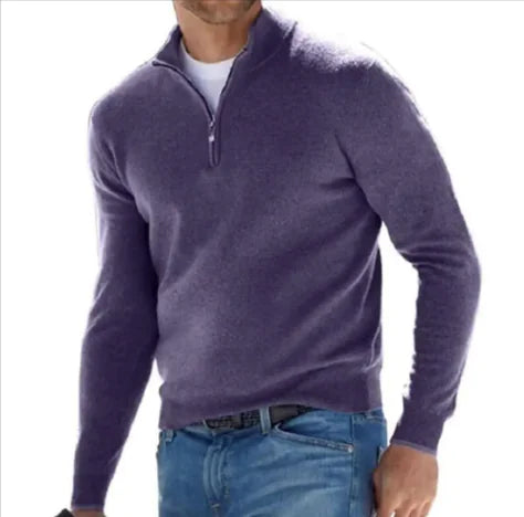 Men's Long-Sleeved Quarter Zip