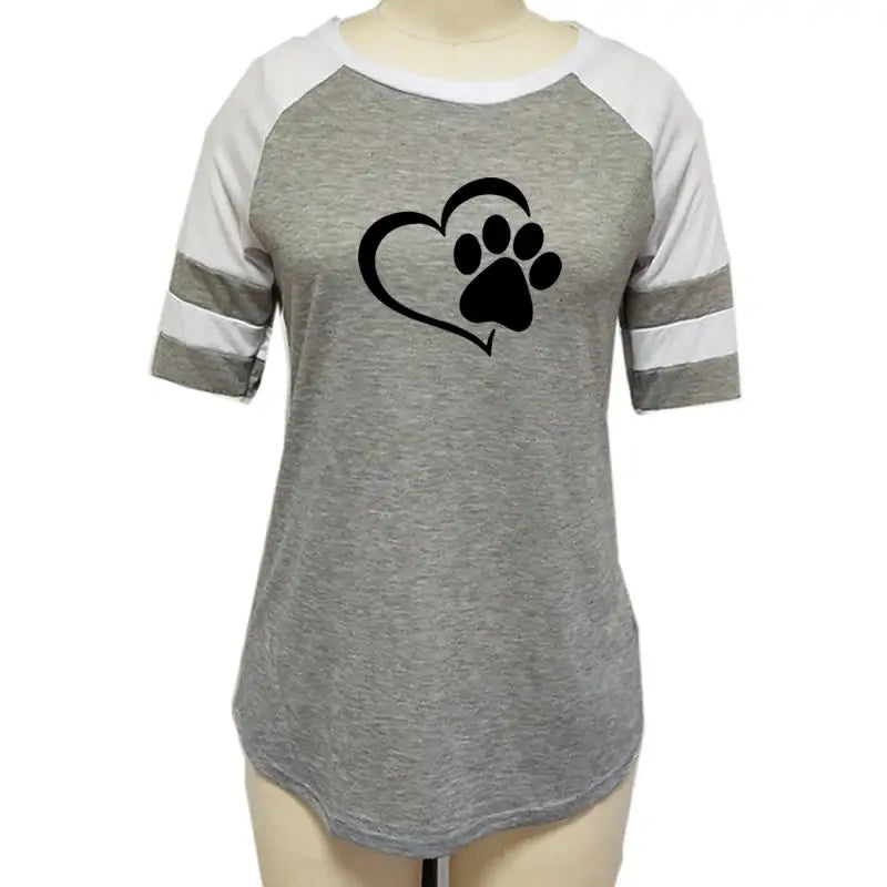 Women's Dog Paw T-Shirt