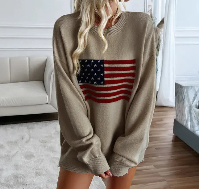 Loose Yarn-Dyed USA Long Sleeve