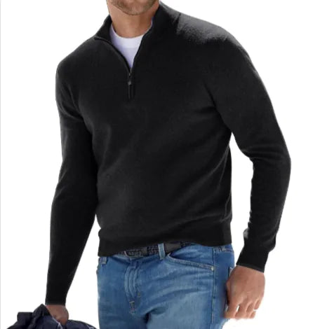 Men's Long-Sleeved Quarter Zip