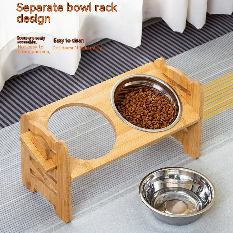 Pet Meal Double Bowl Trolley