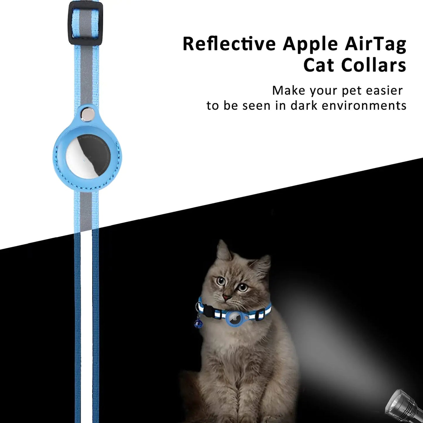 Adjustable Cat Collar for Apple Airtag