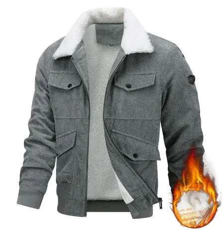 Men's Lapel Fleece Jacket