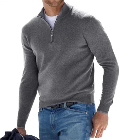 Men's Long-Sleeved Quarter Zip