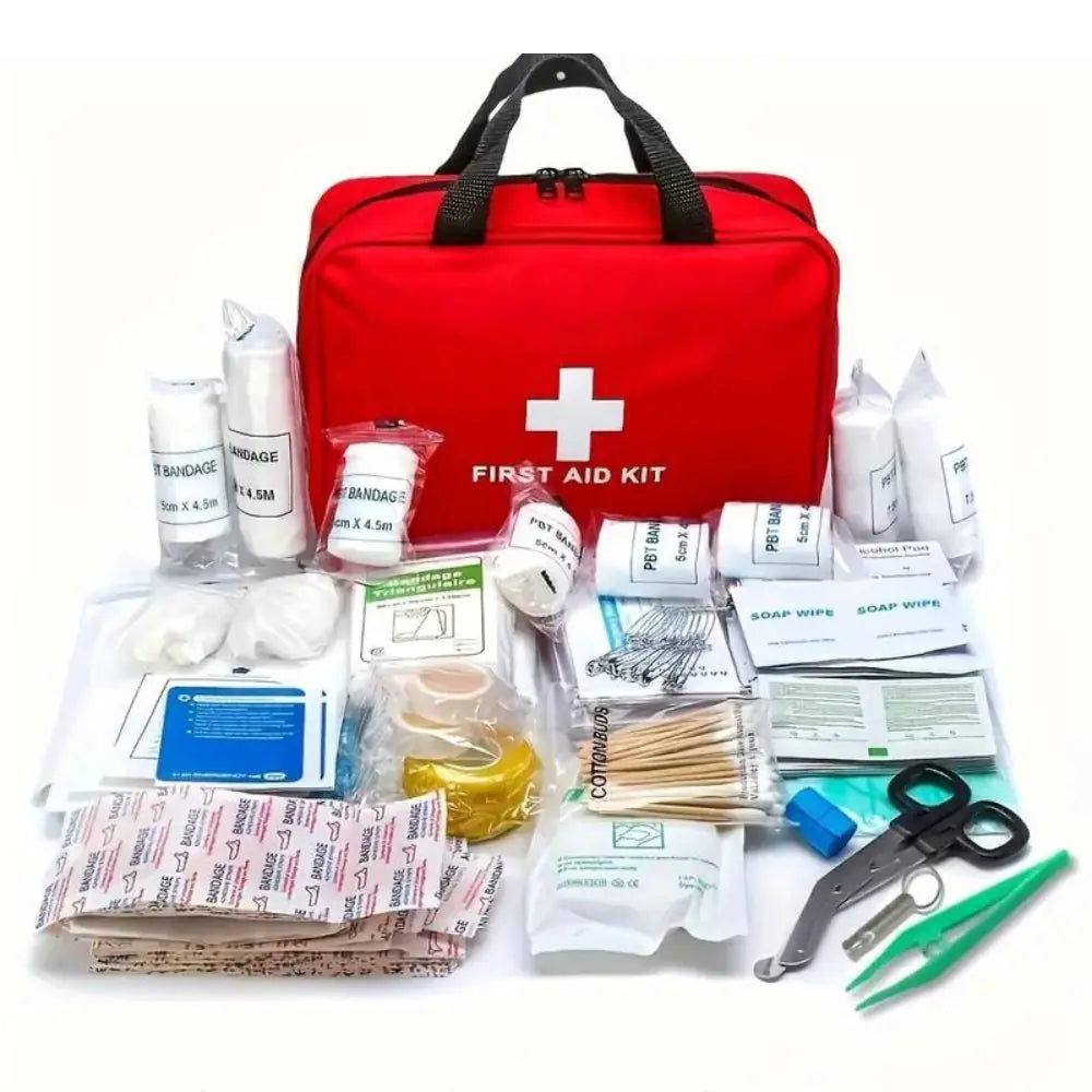 173pcs Large First Aid Kit: Hunting, Hiking, Camping And More!