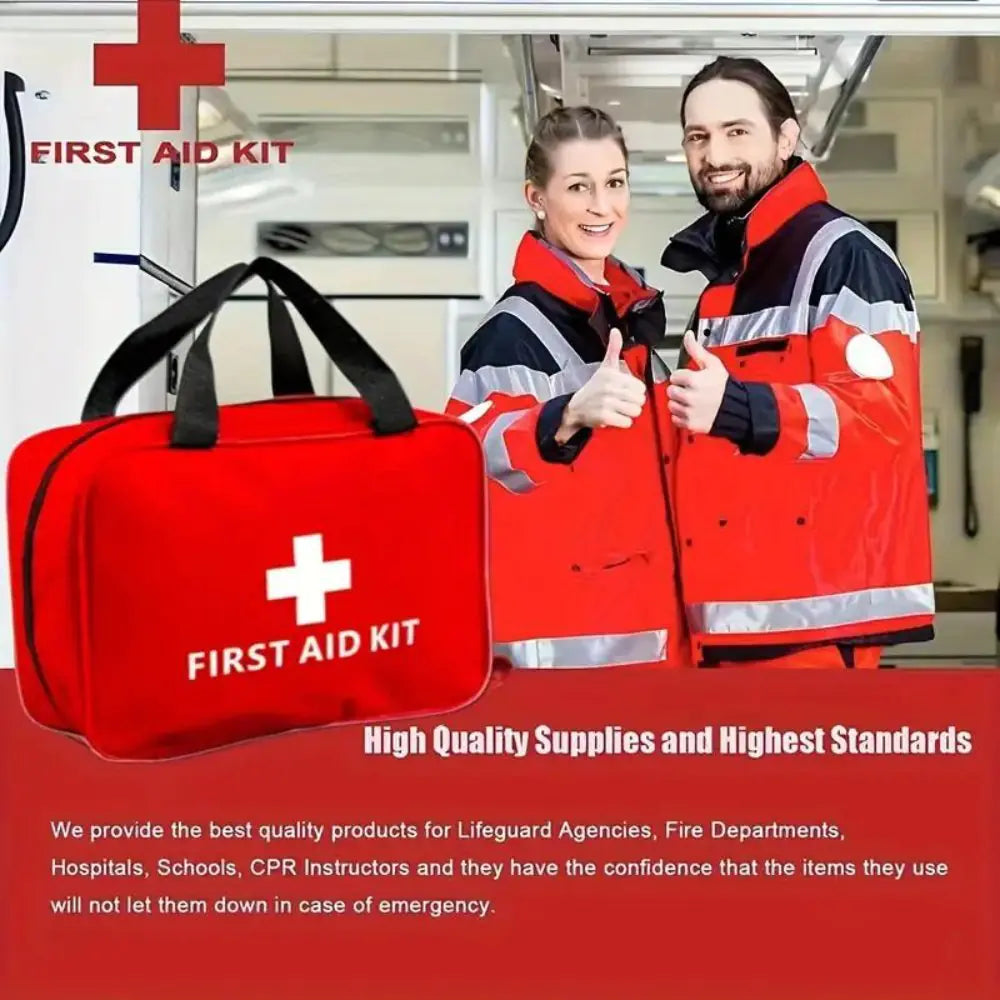 173pcs Large First Aid Kit: Hunting, Hiking, Camping And More!