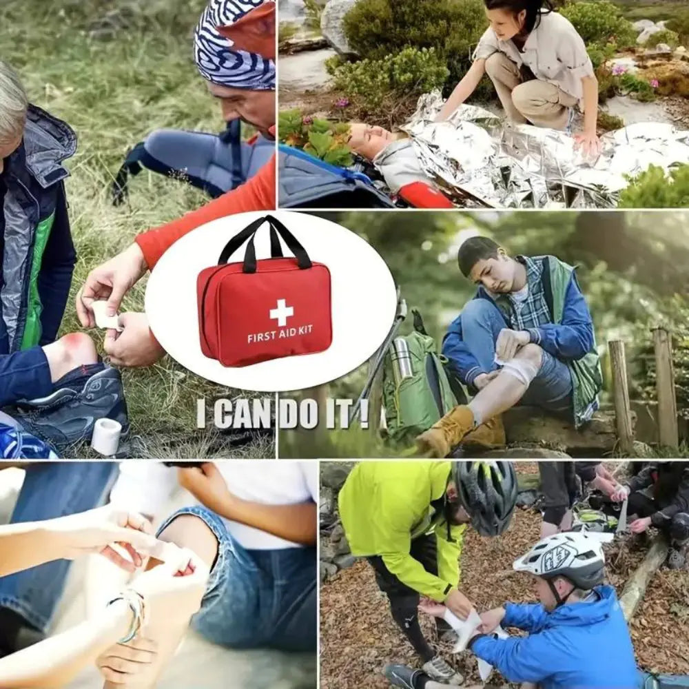 173pcs Large First Aid Kit: Hunting, Hiking, Camping And More!