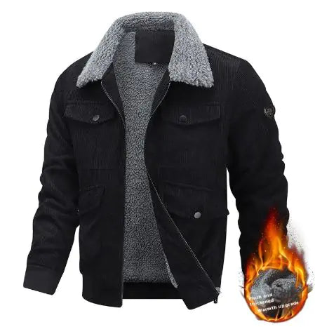 Men's Lapel Fleece Jacket