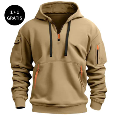 Cotton Dropped Shoulder Hoodie