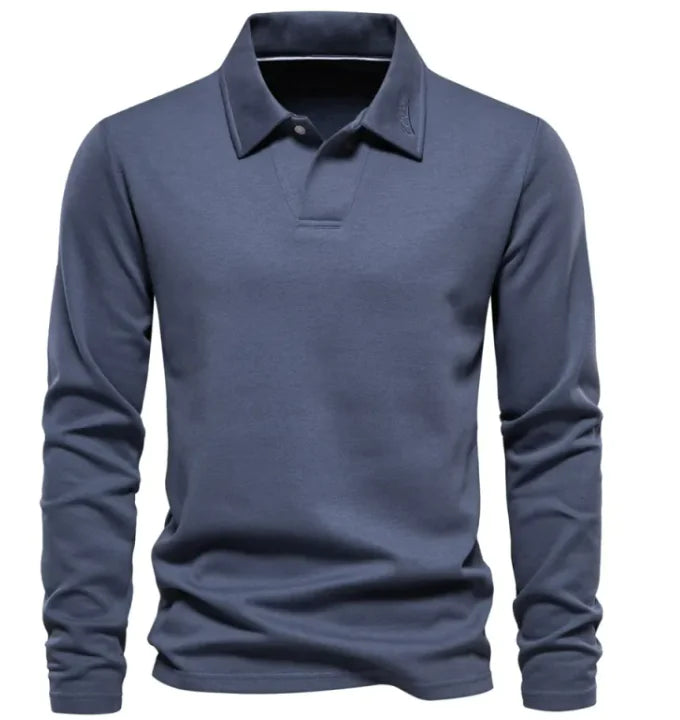 Long Sleeve Men's Casual Polo