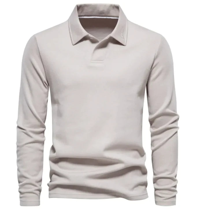 Long Sleeve Men's Casual Polo