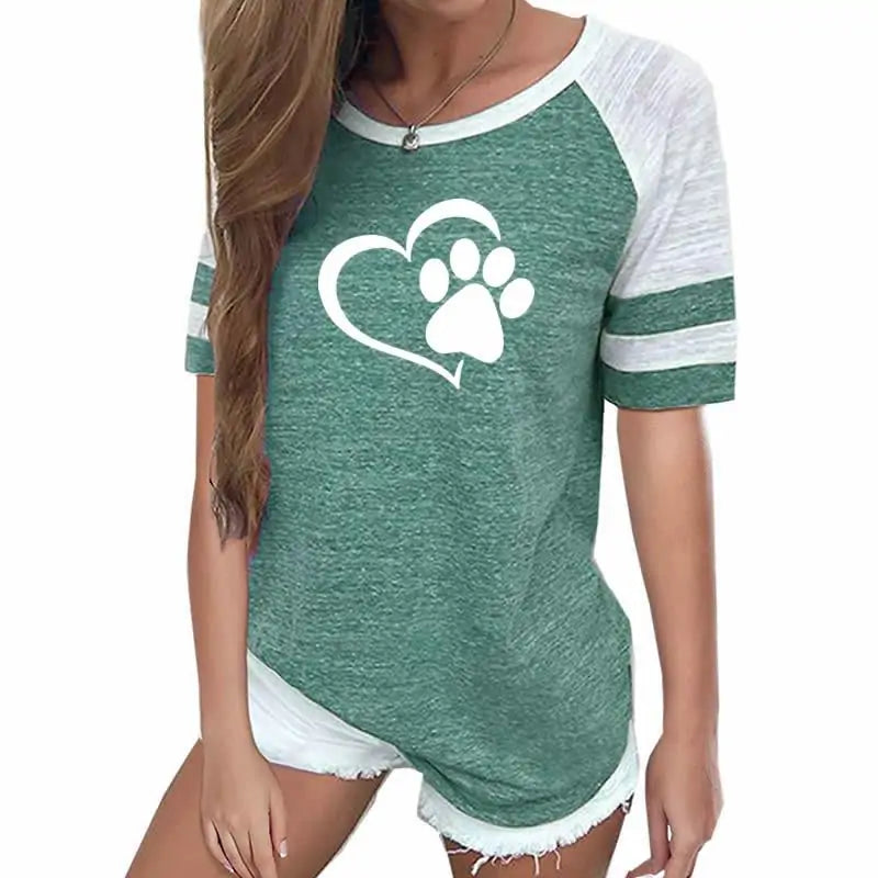 Women's Dog Paw T-Shirt